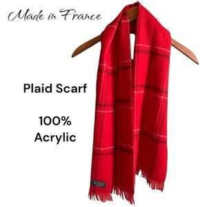 Men’s Plaid Scarf Made In France So Soft!